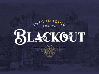 Blackout Typeface antique blackout typeface branding calligraphy design elegant font handmade lettering logo modern modern calligraphy multilingual packaging retro script typeface typography wedding