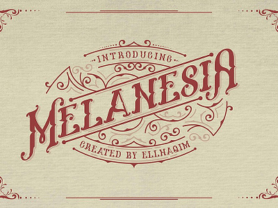 Melanesia Font and Free Illustration badge branding calligraphy font lettering logo logotype modern opentype ornament retro retro fonts script font signage texture typeface typography vector vintage vintage fonts