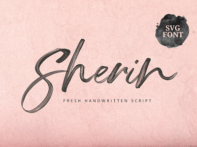 Sherin SVG Font branding calligraphy elegant font fresh fresh font handwritten handwritten script lettering logo modern modern calligraphy script script font script typeface svg svg font svg typeface typeface typography