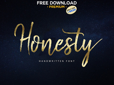 Free Premium Download - Honesty Script branding calligraphy elegant font fonts collection free free download free premium download handwriting handwritten handwritten font lettering logo modern modern calligraphy script script font script typeface typeface typography