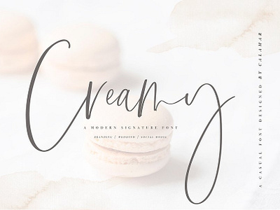 Creamy | Handwritten Font branding calligraphy casual delicate elegant fashion feminine font font handwriting handwritten handwritten font handwritten fonts logo magazine modern modern font script signature signature font social media