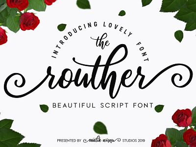 routher - beautiful script font beautiful beautiful script beautiful script font branding calligraphy elegant feminine font fonts collection handwritten lettering logo modern modern calligraphy script script font signature typeface typography wedding