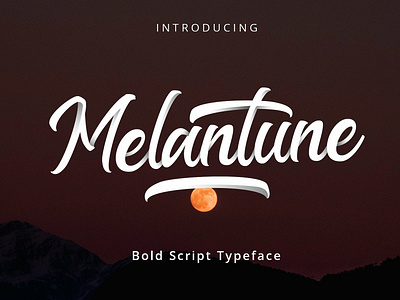 Melantune bold bold script bold script typeface branding calligraphy elegant font fonts collection handwritten lettering logo modern modern calligraphy script script font script typeface stylish typeface typography wedding