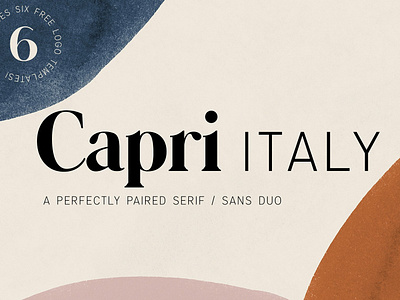 Capri | A Perfectly Paired Duo bold bold font branding classy classy font duo font font duo font pair font pairing logo logo template modern perfectly paired duo sans sans font sans serif serif serif font typeface