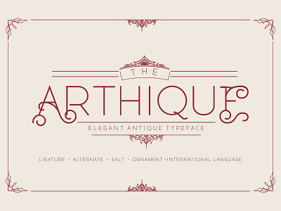 ARTHIQUE ELEGANT FONT antique arthique branding calligraphy classic classy elegant feminine font fonts collection lettering logo modern modern calligraphy signature stylish typeface typography vintage wedding