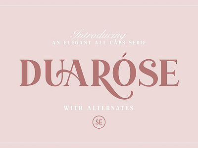 Duarose - An Elegant Serif branding caps serif elegant elegant font elegant serif feminine font fonts collection lettering logo logo font modern modern calligraphy script script font serif stylish typeface typography wedding