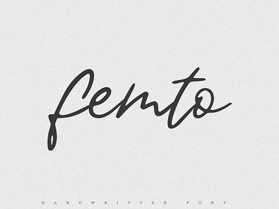 Femto branding brush calligraphy elegant feminine font fonts collection handwritten lettering logo modern modern calligraphy script script font signature stylish typeface typography vintage wedding