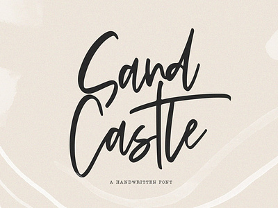 Sandcastle - Handwritten Script Font branding calligraphy elegant feminine font fonts collection handwriting handwritten handwritten font handwritten script font lettering logo modern modern calligraphy script script font signature typeface typography wedding