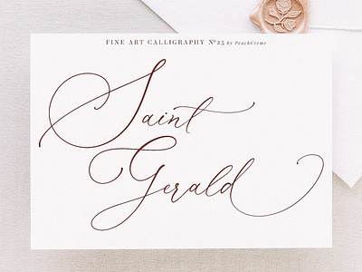 Saint Gerald//Luxury Font branding calligraphy fine art fine art calligraphy font fonts collection handwritten lettering logo luxury luxury font luxury typeface modern modern calligraphy saint gerald script script font signature typeface typography