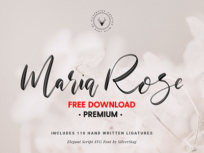 FREE Premium Download - Maria Rose Elegant Script SVG Font branding brush fonts calligraphy calligraphy fonts elegant fonts font free free download freebie handwriting fonts handwritten fonts logo modern fonts script script fonts signature fonts svg brush svg brush font svg fonts watercolor svg