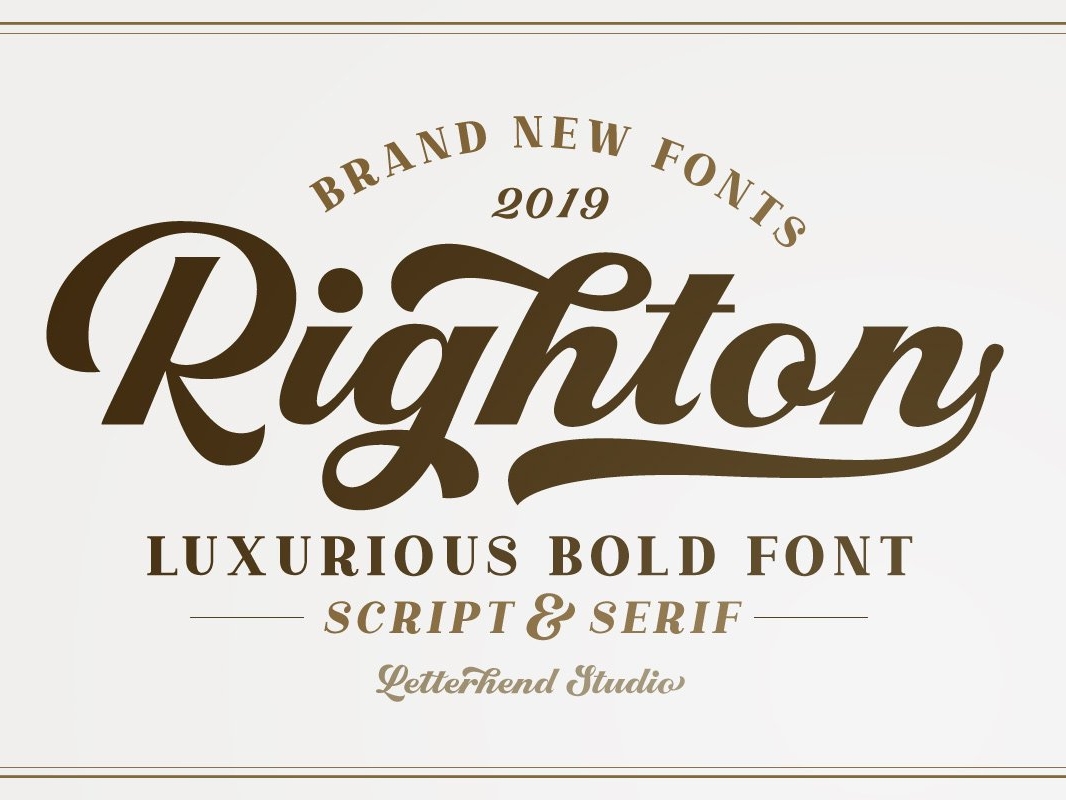 Righton Script Serif Font Duo By Fonts Collection On Dribbble