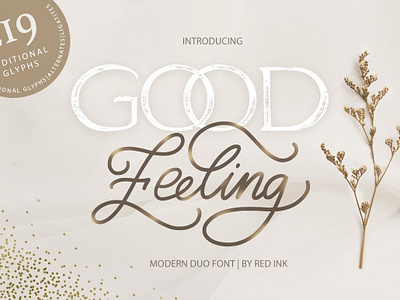 Good Feeling. Modern DUO Font. branding calligraphy clean fonts elegant fonts font font duo good feeling logo luxury fonts modern modern duo modern duo font modern font duo modern fonts stylish fonts trending trendy trendy fonts typeface typography