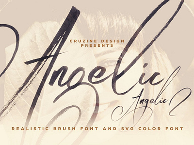 Angelic Brush & SVG Font angelic brush branding brush font brush fonts color font color fonts creative fonts elegant fonts fashion font handwriting fonts handwritten fonts modern fonts paint fonts painting fonts realistic realistic brush font script fonts svg color font svg font svg fonts