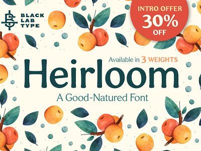 Heirloom: A Good-Natured Font bold fonts branding decorative elegant elegant fonts font good lettering logo modern natural font nature nature font nature fonts natured font organic organic font roman fonts script typography