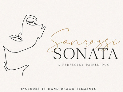 Sanrossi Sonata Duo art classic elegant fashion feminine font duo fonts duo hand drawn handwriting handwriting fonts handwritten lettering logo fonts luxury modern professional roman fonts script signature website fonts