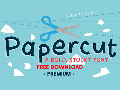 FREE Premium Download - Papercut Font bold bold fonts cool cool fonts free free download freebie fun funky paper paper font paper fonts papercut papercut font papercut fonts sans font sans serif serif serif fonts website fonts