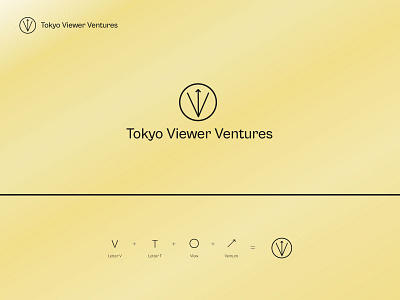 Tokyo Venture Logo. logo logomaker minimal modern t logo tokyo v logo venture view wordmark