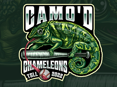 Camo'd animal illustration ball branding chameleons design football graphic design illustration logo team ux vector