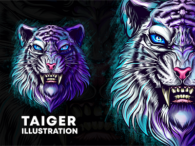 TAIGER ILLUSTRATION angry angry animal animal animal illustration design graphic design illustration logo mamal tiger