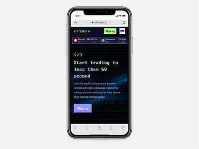 Offchain | Mobile for NFT analytics and trading platform adaptation app branding design figma illustration logo mobile ui