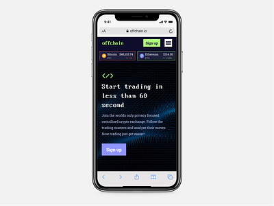 Offchain | Mobile for NFT analytics and trading platform