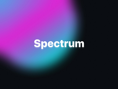 Spectrum Company branding design figma future gradient vector