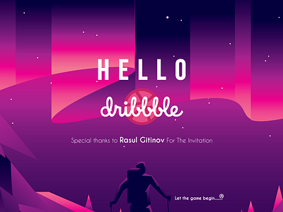 Hello Dribbble! animation design icon illustration logo ui ux vector web website