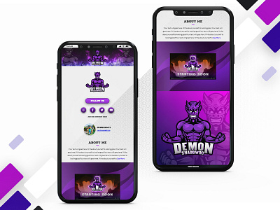 Gamer Website - Mobile Ui agency app design landing page landingpage logo ui ux web website