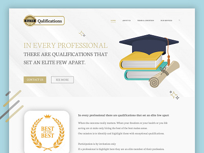 Simple Landing Page - Qalifications