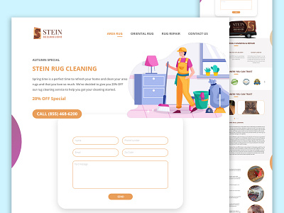 WEBSITE UI STEIN animation branding design illustration landing page landingpage ui ux web website