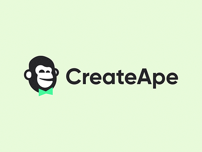 Create Ape Logo Concept branding cute design graphic illustration logo monkey vector