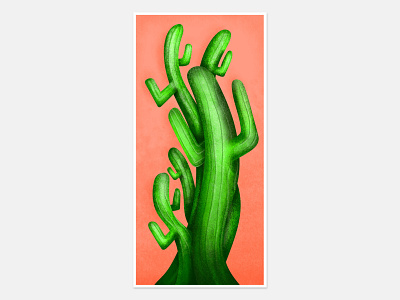 Cactus - illustration art cactus colors digital art digital drawing illustration illustration art illustrator photoshop smartphone wallpaper