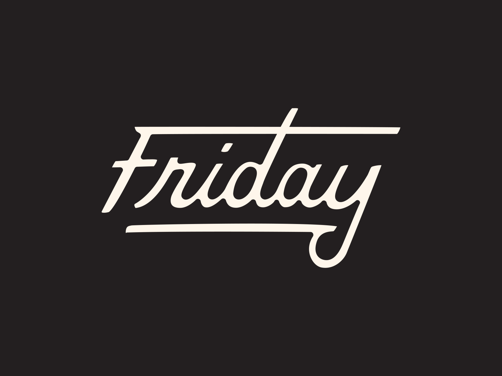 Friday by Cameron Rolf on Dribbble