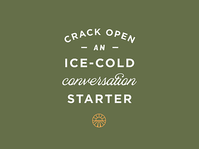 Ice-Cold Convos beer gotham ice cold lockup type typeface typography