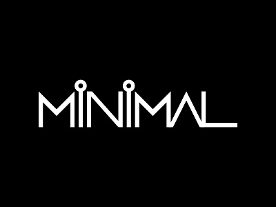 MINIMAL custom type graphic illustrator logo minimal simple text typography wordmark