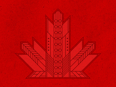 Oh Canada! adobe canada canadian canuck design fancy flat geometric illustration illustrator logo maple leaf ornate vector