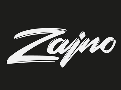 Zajno Logotype calligraphy lettering logo logotype type typography