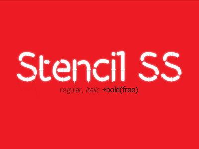 Stencil SS Font Family cyrillic font free stencil