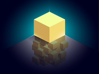 CSS 3D Cube cube isometric