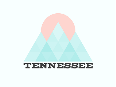 Tennessee Love mountains sun tennessee tn vector illustration vetor