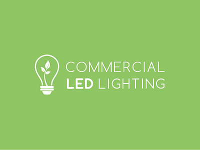 Led Commercial Lighting brand branding lighting logo logo design mark