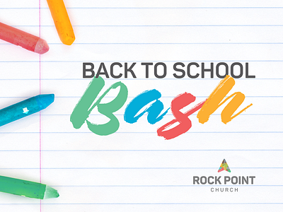 Back to School Bash brand branding event logo logo design mark nonprofit school shareable social media