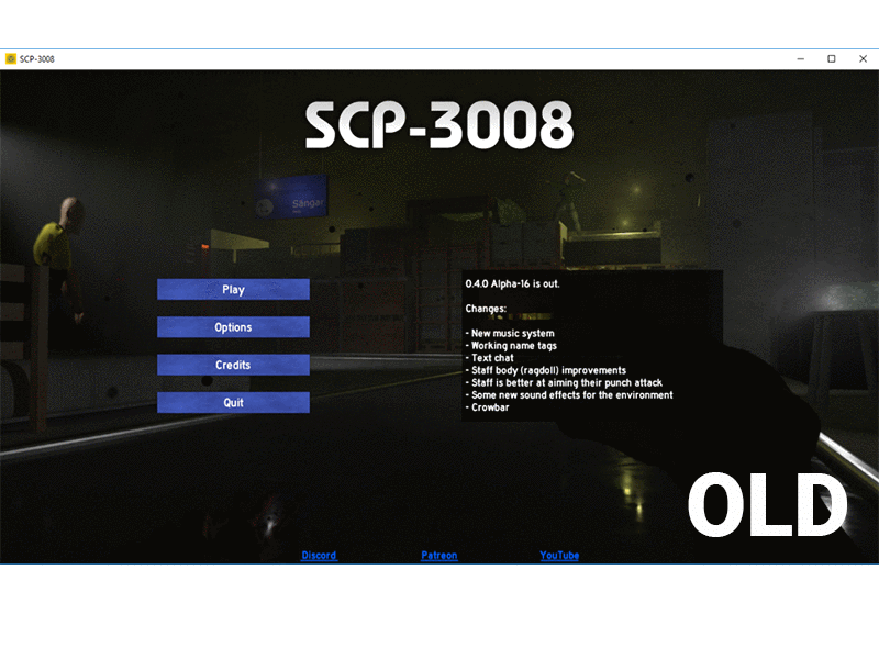 Main Menu UI Rework - SCP-3008 by Thaumiel Games app company design game game animation gameart ui ux