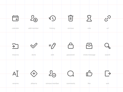 Tasks App Icons icons icons set stroke stroke icons todo icons vector