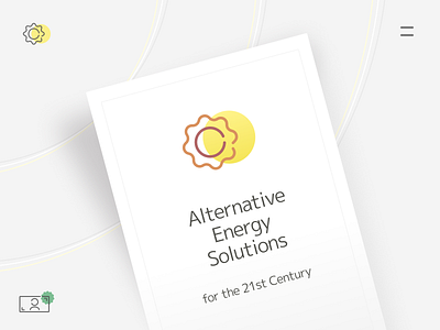 Alternative Energy Solutions for the 21st Century alternative energy screen stroke icons