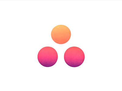 Sunset Asana logo screen print brand brand design color gradient illustration logo orange pink purple sun sunset symmetry