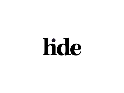 hide serif typography