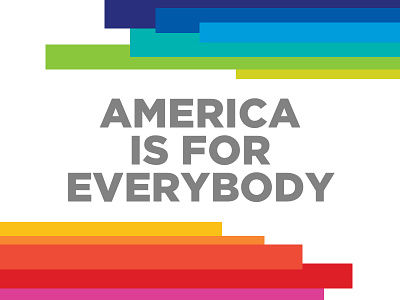 America is for everybody america gotham graphic sans serif typography united states