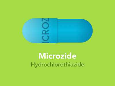 Microzide pill color graphic healthcare medicine pharmacy pills sketch