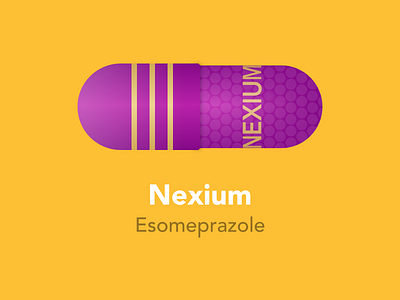 Nexium pill color graphic healthcare medicine pharmacy pills sketch